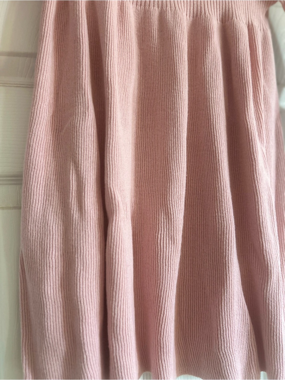 GAP Baby Pink Ruffled Neck Ribbed Top - Picture 4 of 4